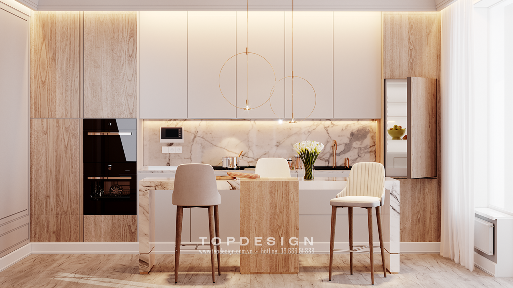 Thiết kế nội thất chung cư tân cổ điển - TOPDESIGN - 9