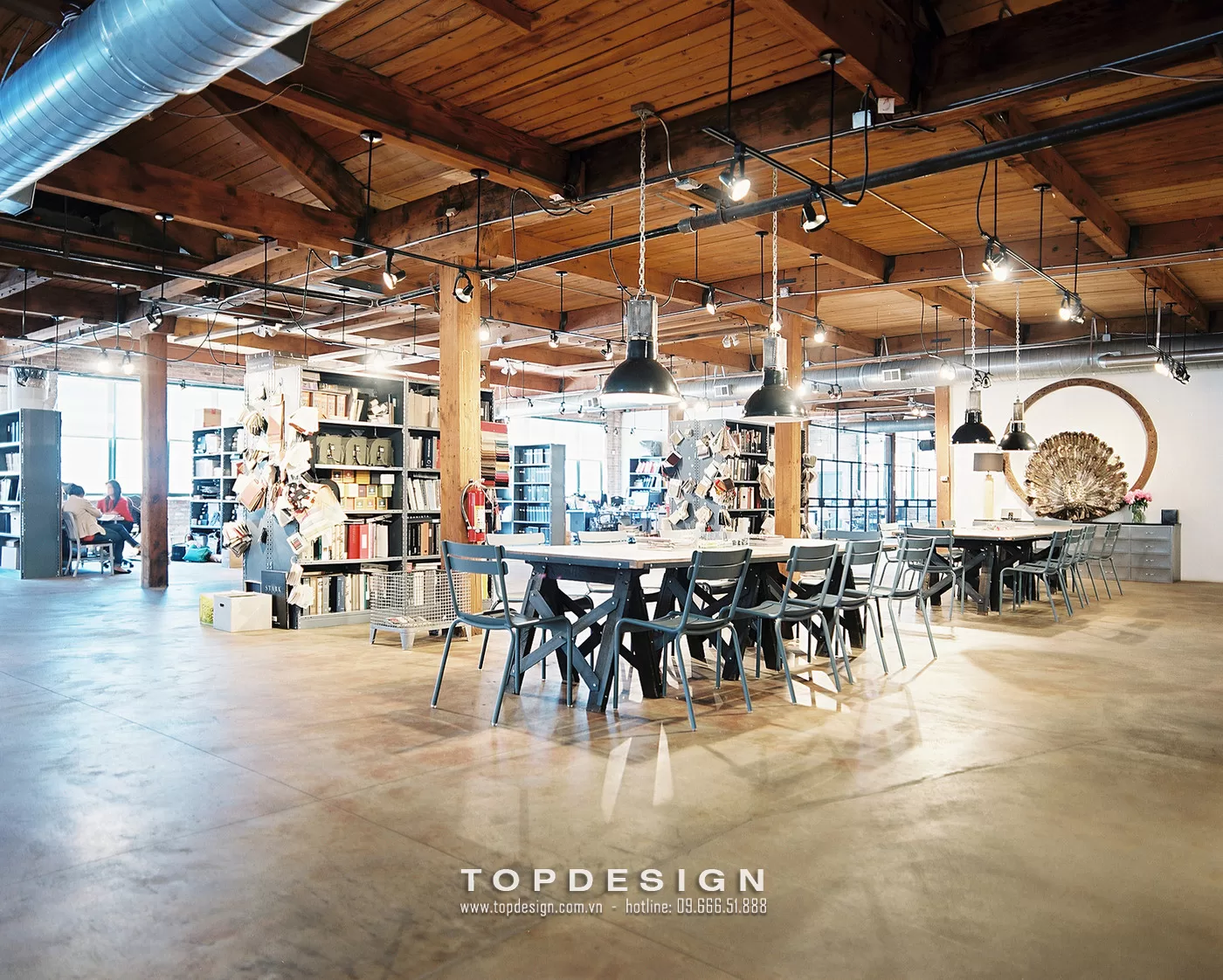 Mẫu thiết kế văn phòng phong cách công nghiệp - TOPDESIGN - 6
