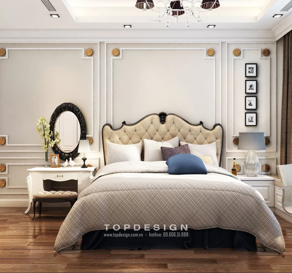 Thiết kế nội thất chung cư tân cổ điển - TOPDESIGN - 6