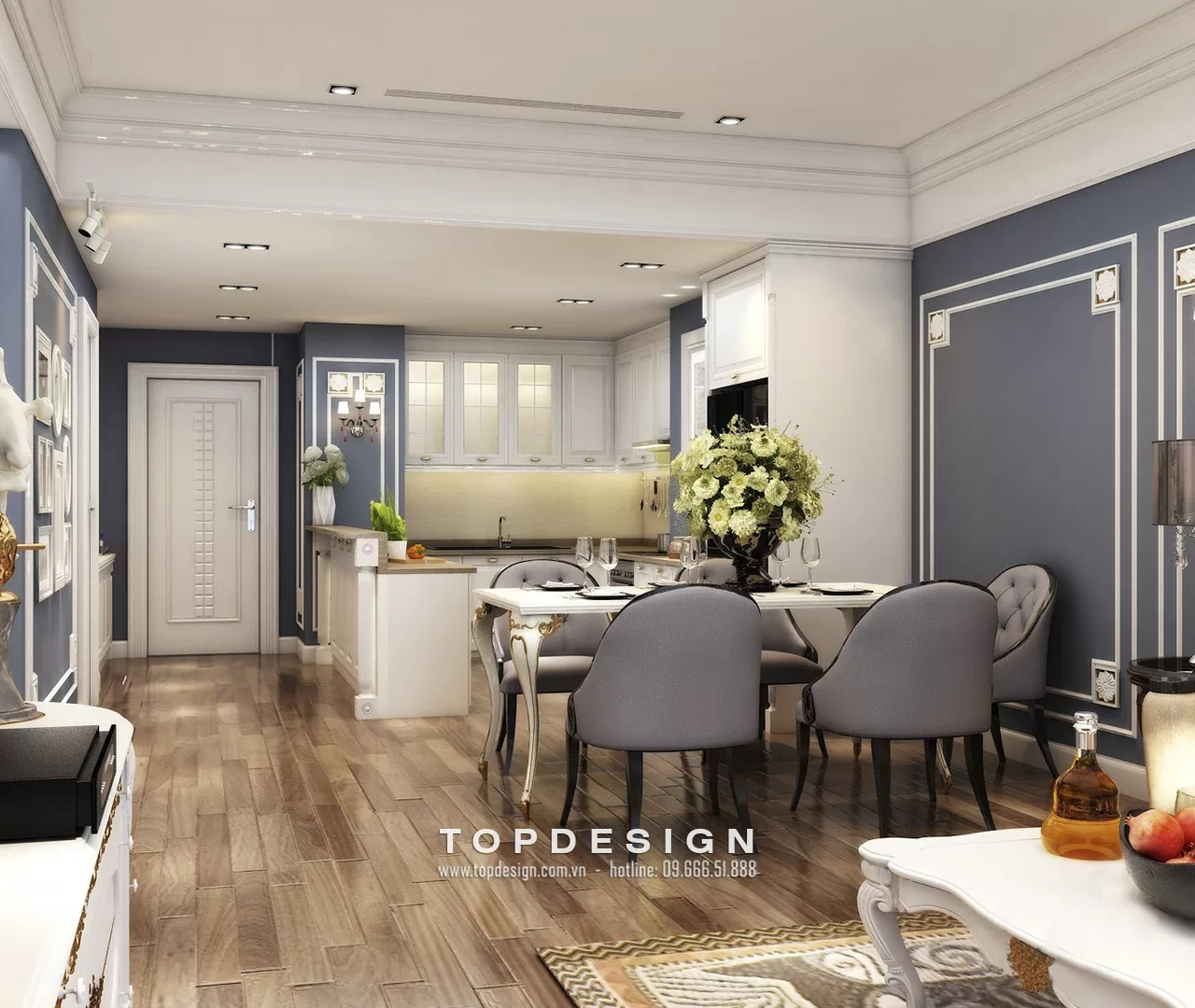 Thiết kế nội thất chung cư sang trọng - TOPDESIGN - 3
