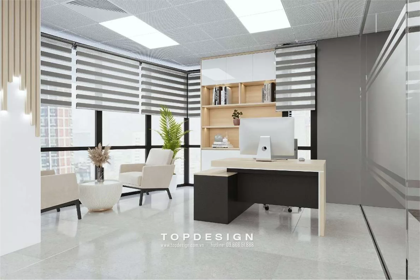 Thiết kế văn phòng công ty tài chính - TOPDESIGN - 2