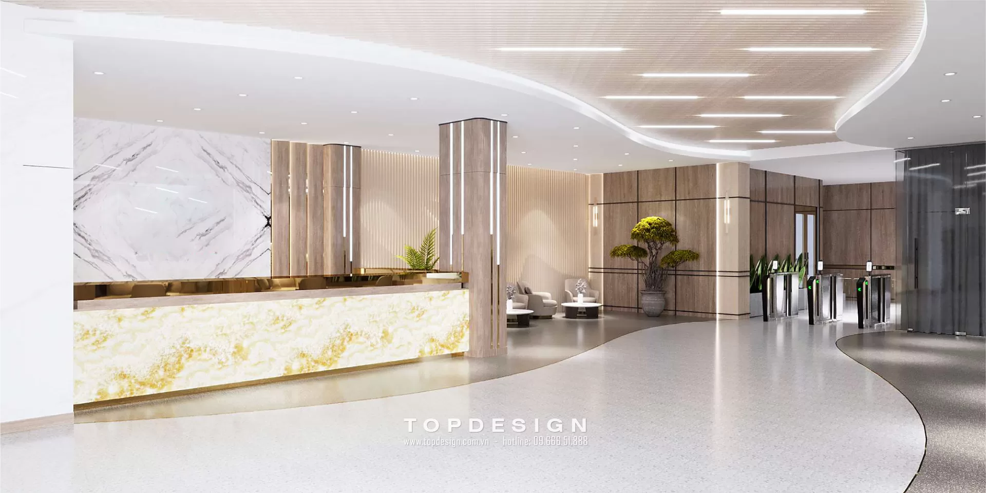 Thiết kế văn phòng công ty tài chính - TOPDESIGN - 15