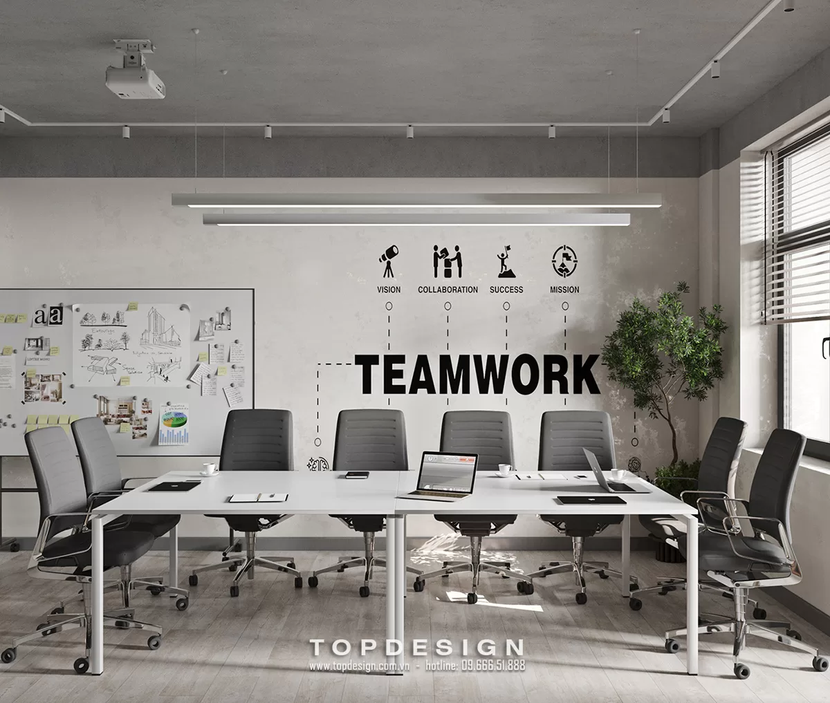Thiết kế decor văn phòng - TOPDESIGN - 15