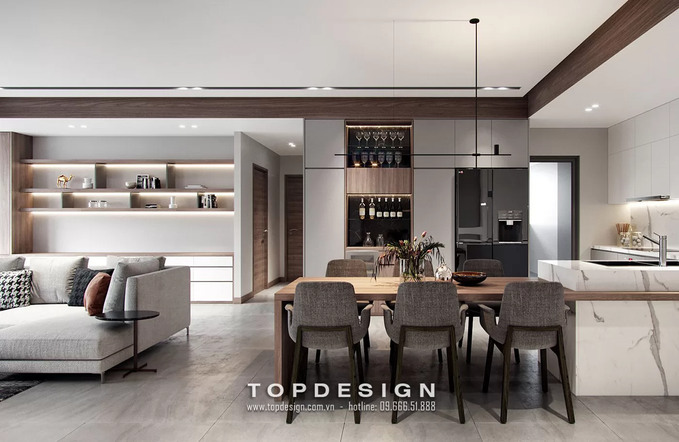 Thiết kế thi công nội thất căn hộ chung cư - TOPDESIGN - 7