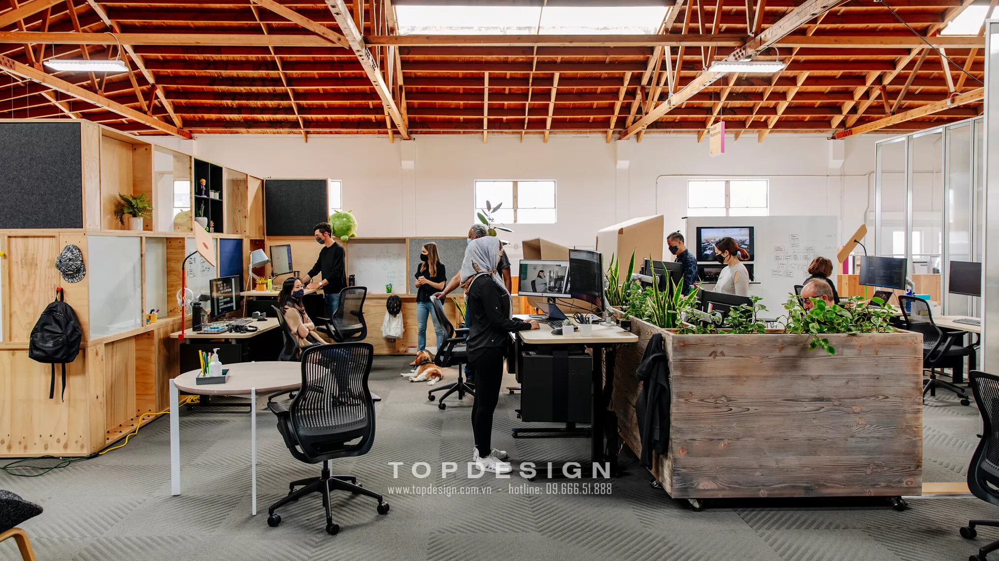 Mẫu văn phòng công ty truyền thông - TOPDESIGN - 13