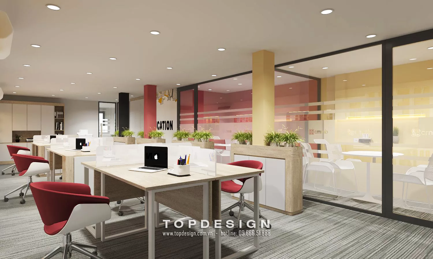 Thiết kế nội thất văn phòng giao dịch - TOPDESIGN - 11