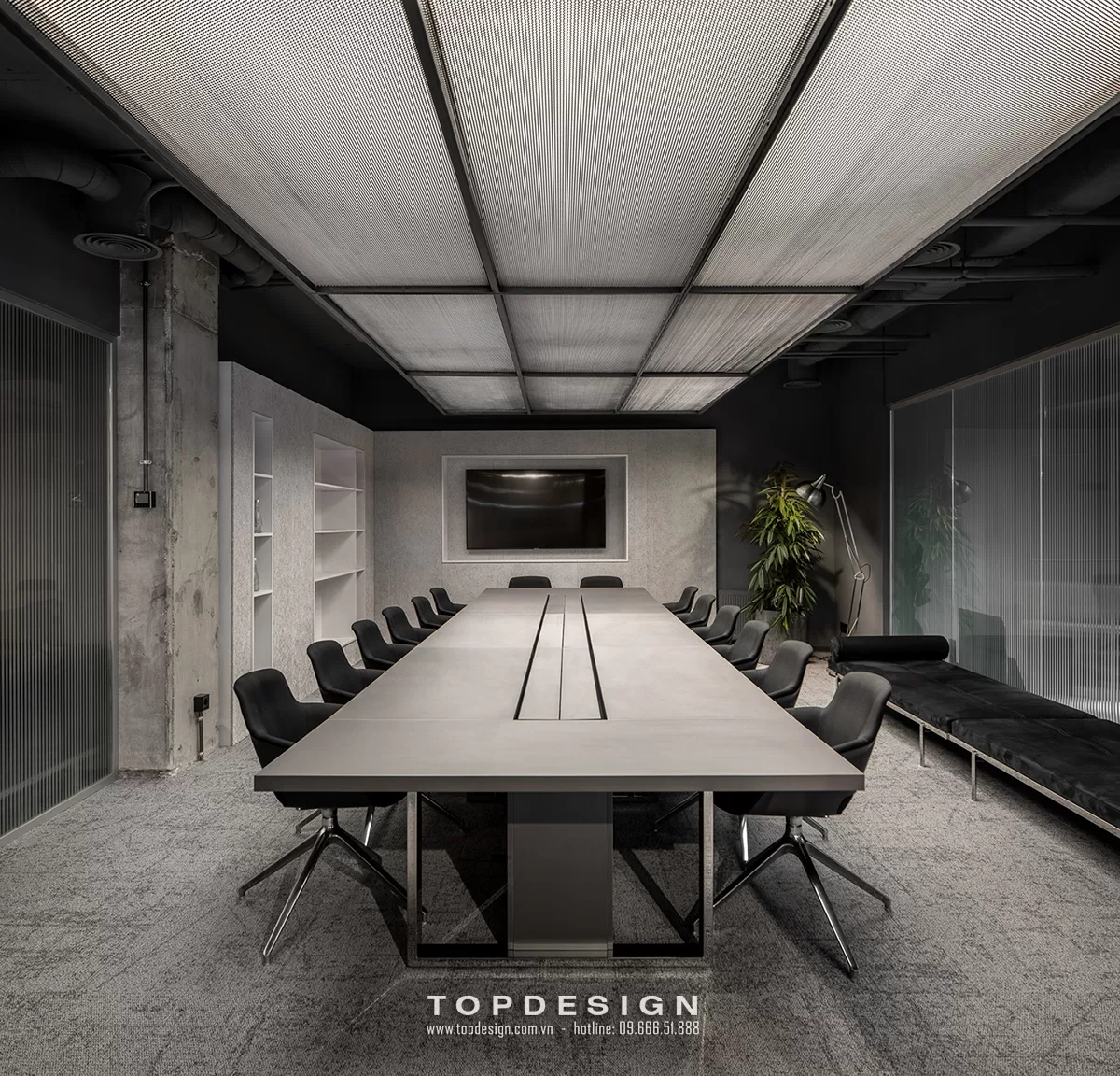 Thiết kế nội thất văn phòng phong cách Industrial - TOPDESIGN - 3