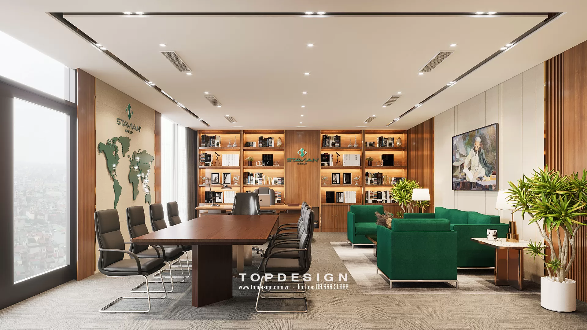 Thiết kế văn phòng phong cách Luxury - TOPDESIGN - 10