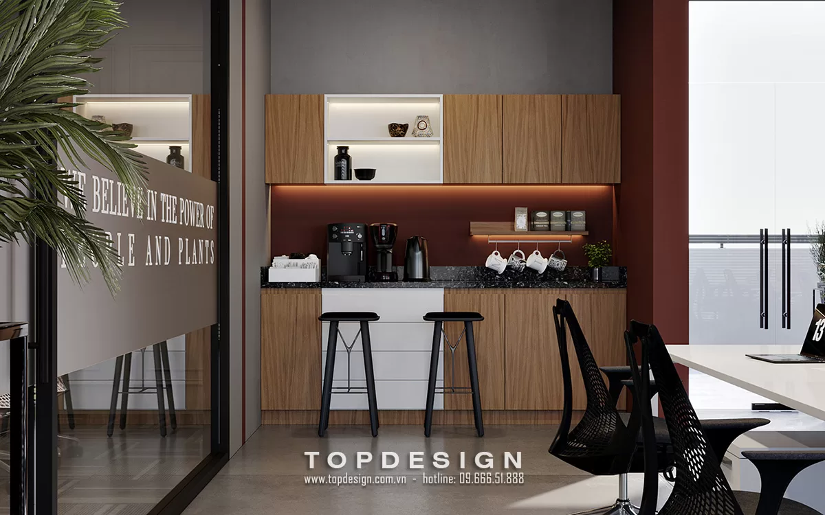 Thiết kế khu vực pantry và giải trí văn phòng - TOPDESIGN - 19