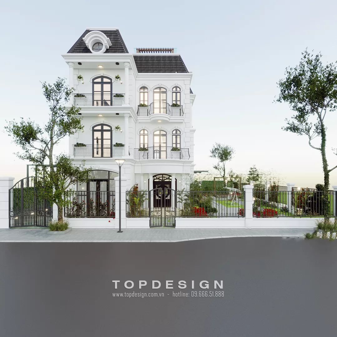 Thiết kế biệt thự mái Mansard - TOPDESIGN - 2