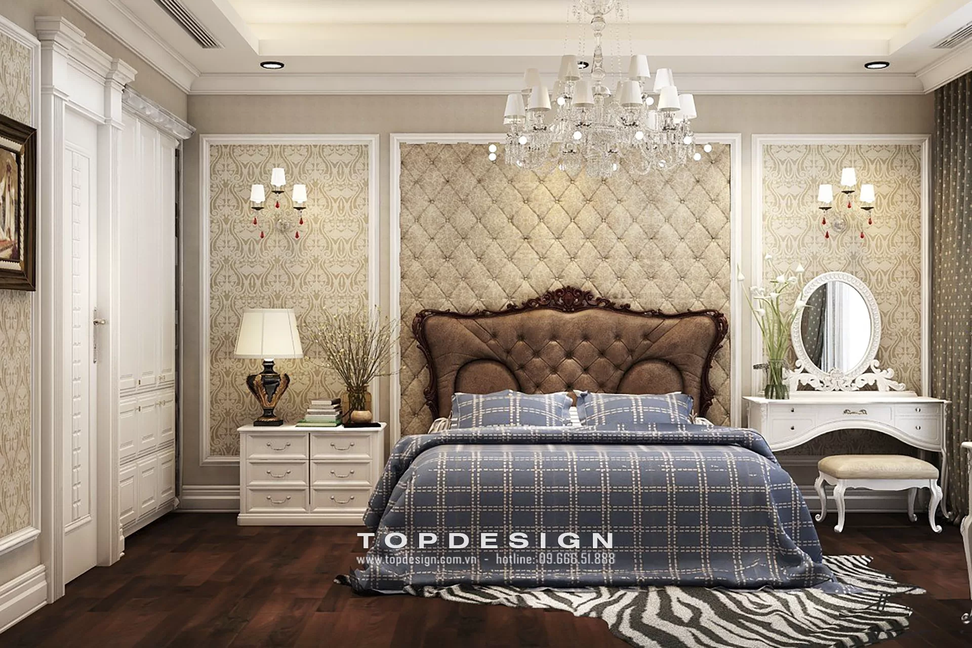 Thiết kế phòng ngủ tân cổ điển - TOPDESIGN - 1