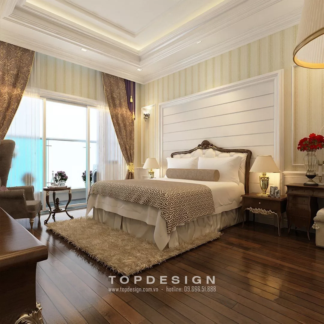 Thiết kế phòng ngủ tân cổ điển - TOPDESIGN - 31