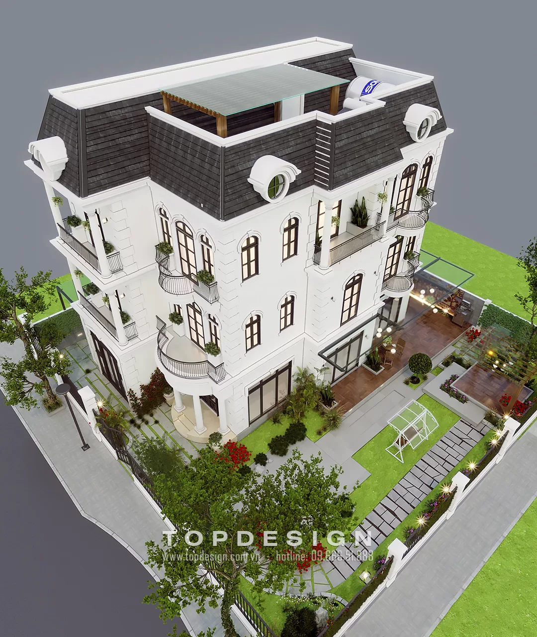 Thiết kế thi công biệt thự 3 tầng - TOPDESIGN - 11