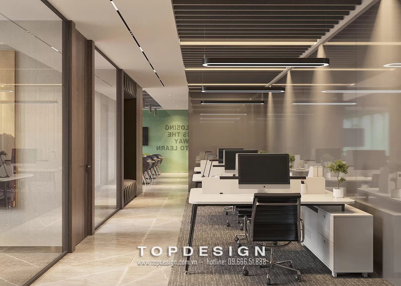 Mẫu thiết kế phòng làm việc hiện đại - TOPDESIGN - 6