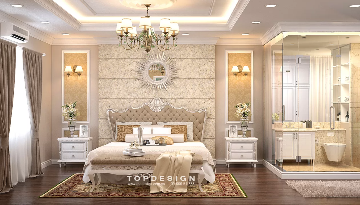 Thiết kế phòng ngủ tân cổ điển - TOPDESIGN - 27