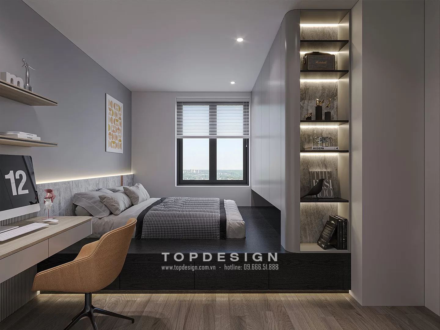 Mẫu nội thất chung cư 2 ngủ - TOPDESIGN - 2