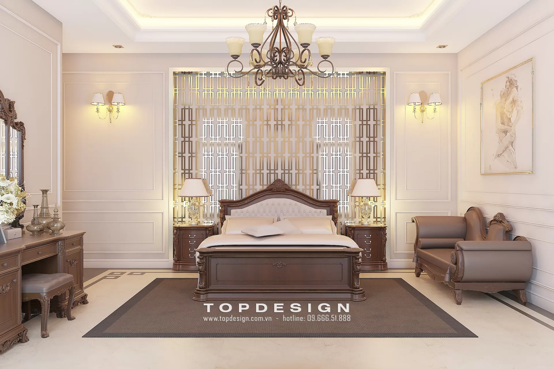Thiết kế phòng ngủ tân cổ điển - TOPDESIGN - 30