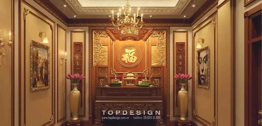 Thiết kế phòng thờ tân cổ điển - TOPDESIGN - 15