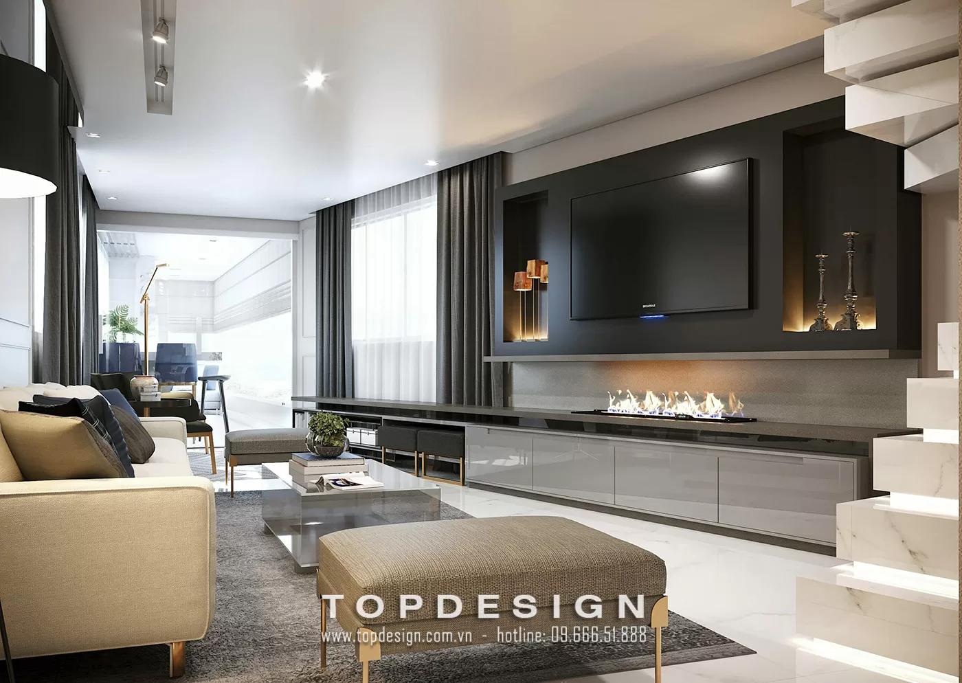 Mẫu thiết kế nội thất nhà phố đẹp - TOPDESIGN 3