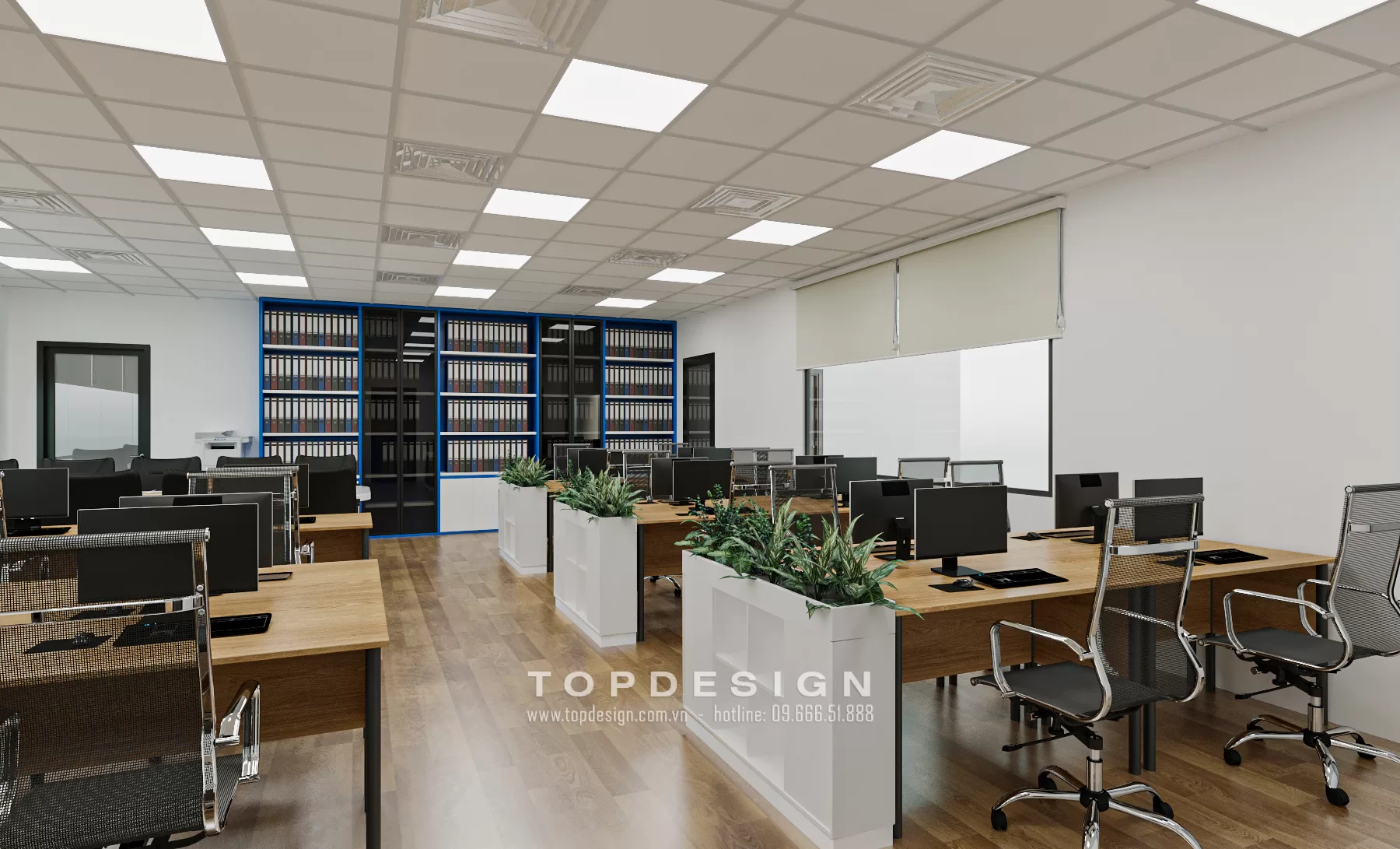 Thiết kế văn phòng công ty hiện đại - TOPDESIGN 