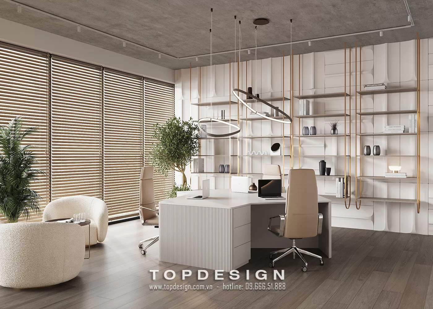 Thiết kế văn phòng 100 m2 - TOPDESIGN - 5