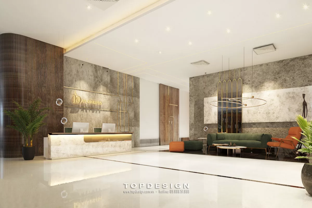 Mẫu văn phòng phong cách Luxury - TOPDESIGN 10