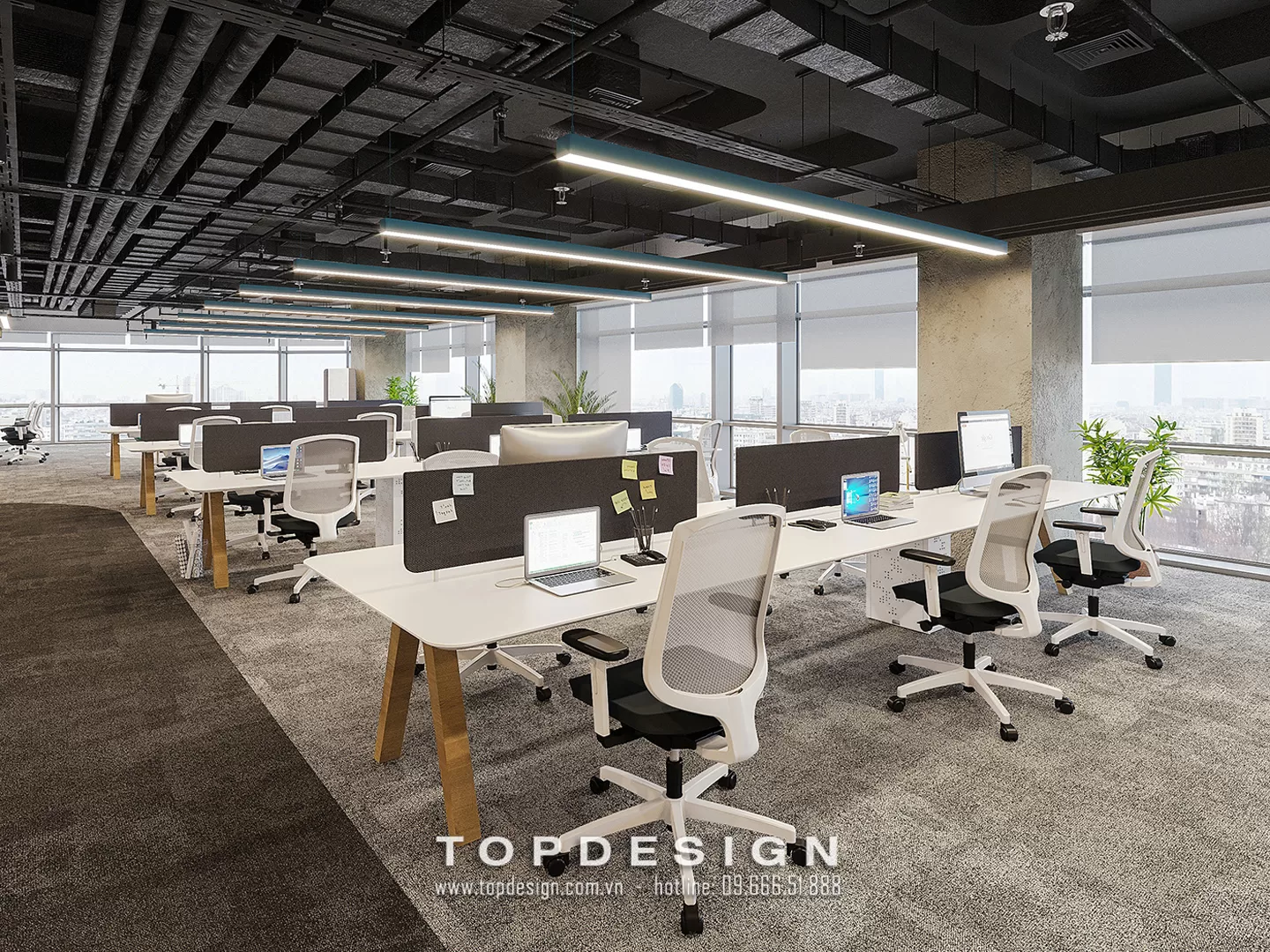 Thiết kế văn phòng 300 m2 - TOPDESIGN - 3