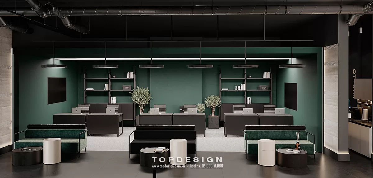 Mẫu văn phòng phong cách Industrial - TOPDESIGN - 3