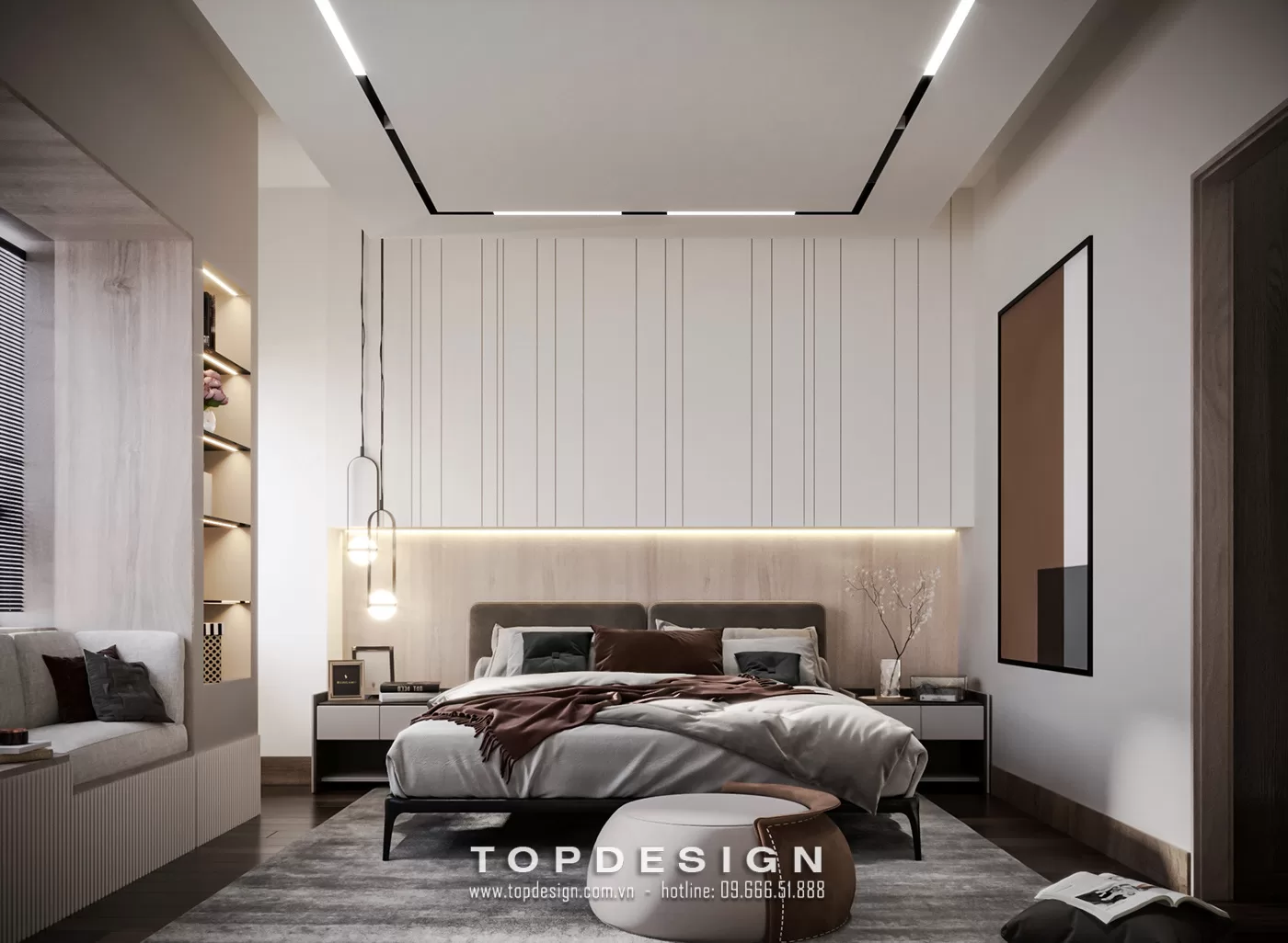 Mẫu thiết kế nội thất phòng ngủ đẹp - TOPDESIGN 17