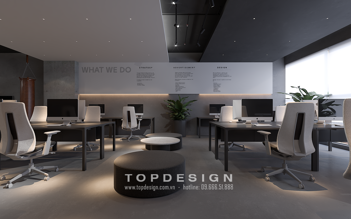 Thiết kế văn phòng đơn giản - TOPDESIGN 1