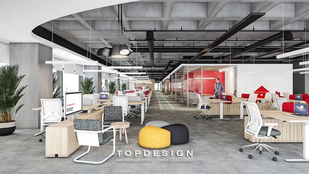 Thiết kế văn phòng ngân hàng - TOPDESIGN