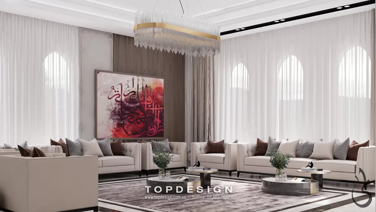  Thiết kế phòng khách biệt thự - TOPDESIGN 5