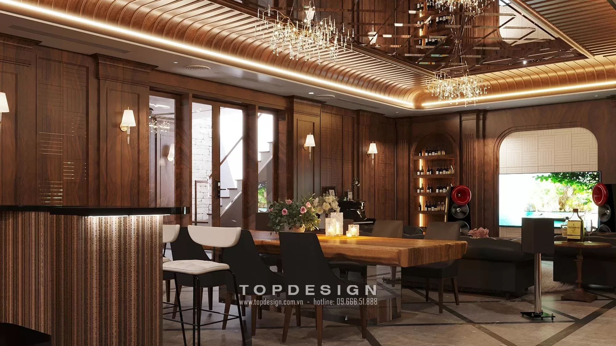 Thiết kế biệt thự hiện đại có tầng hầm - TOPDESIGN 4