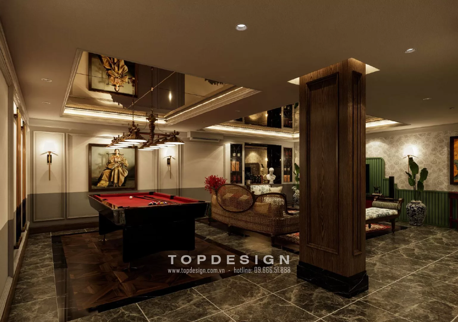 Thiết kế biệt thự hiện đại có tầng hầm - TOPDESIGN 1