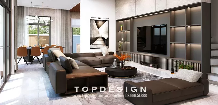 Thiết kế nhà phong cách hiện đại - TOPDESIGN