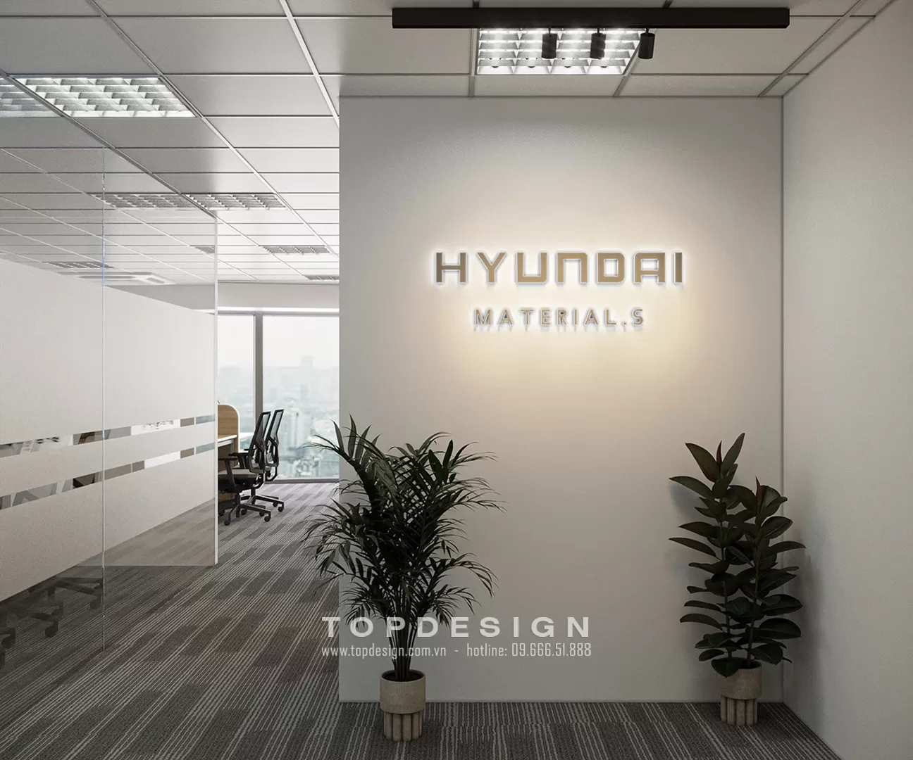 Thiết kế văn phòng Hyundai Materials Vietnam 1