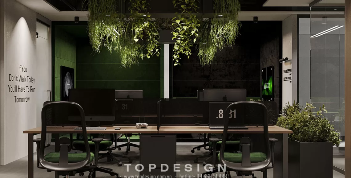 13. Top - Thiết kế văn phòng Masarat IT Office Không gian làm việc
